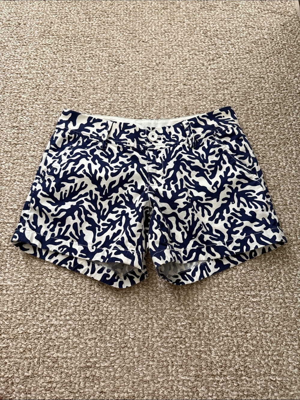 Navy + White Lilly Pulitzer Coral Callahan Shorts